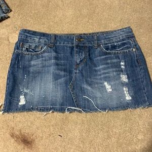 Rampage denim mini skirt size 9